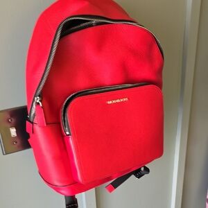 Michael Kors Bold Red Backpack
